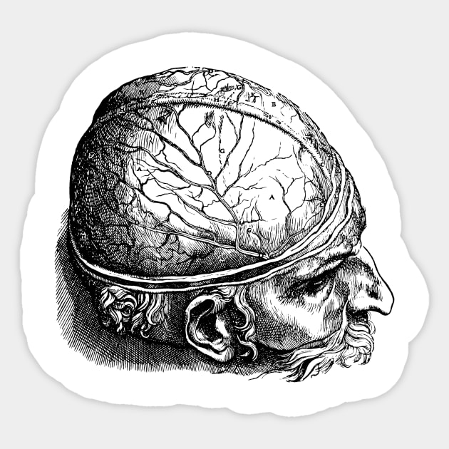 Brain Man Sticker by Megatrip